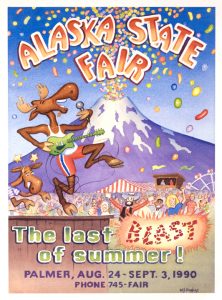 1990 Alaska State Fair Commemorative Poster