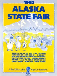 1992 Alaska State Fair Commemorative Poster