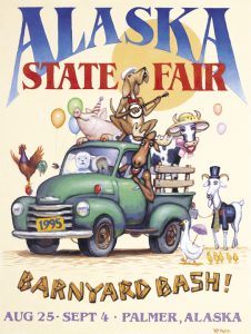 1995 Alaska State Fair Commemorative Poster