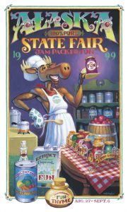 1999 Alaska State Fair Commemorative Poster