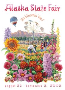 2002 Alaska State Fair Commemorative Poster
