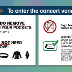 Know Before you Go…Concert Bag Policy