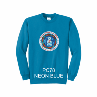 2025 Logo Crew Sweatshirt - Neon Blue