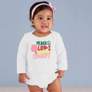 Peace, Love, Cotton Candy Onesie
