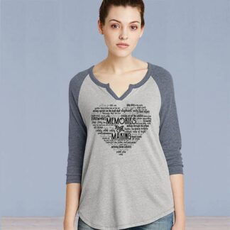 Memories in the Making Heart - Silver/Navy