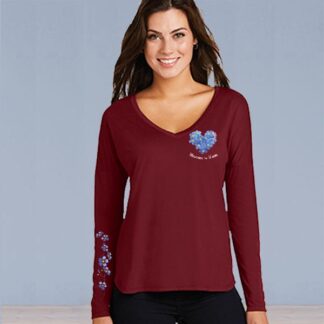 Forget-Me-Not Heart - Cardinal