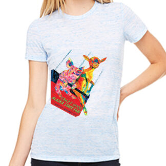 2019 Crazy Good Fair Poster Tee - Ladies - Blue