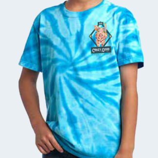 2019 Crazy Good Logo Tee - Youth - Turquoise Tie-Dye