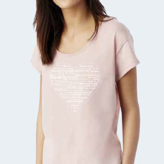 2019 ASF HEART TEE - ROSE