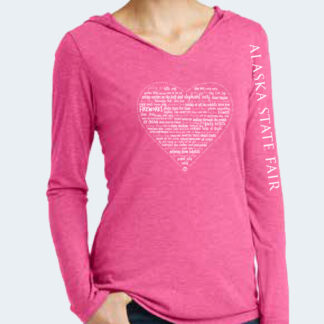 2019 ASF HEART LS HOODIE TEE - PINK