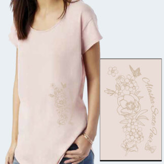 2019 FLOWER IVY TEE - ROSE