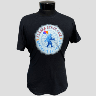 Ladies Black Tee - Big Foot Logo
