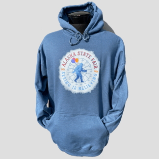 Blue Hoodie - Big Foot Logo