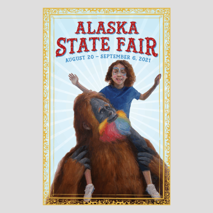 2021 Big Foot and Girl Poster