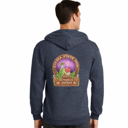 Navy Zip Hoodie Water Tower