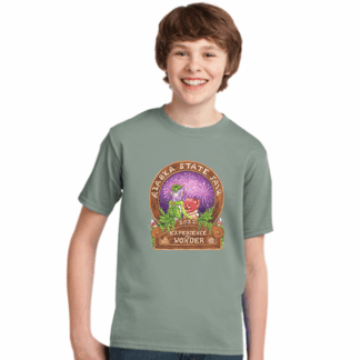 Youth Stonewashed Green Tee 2022 Logo