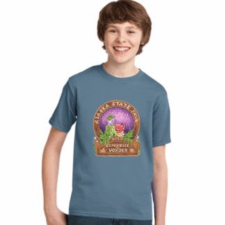 Youth Stonewashed Blue Tee 2022 Logo